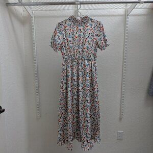 Womens midi pattern dress